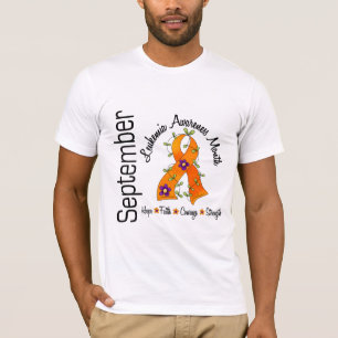 Leukämie-Bewusstseins-Monats-Blumen-Band 1 T-Shirt
