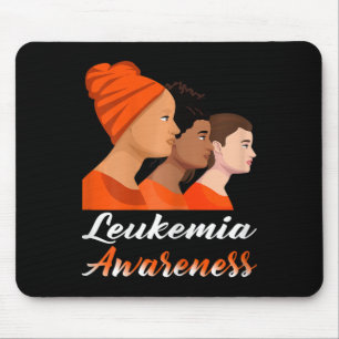 Leukämie Bewusstseinsbildung Mama Orange Ribbon Wa Mousepad