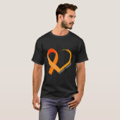 Leukämie Bewusstseinsbildung mit Orangenband Groß T-Shirt (Vorne ganz)