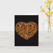 Leukämie Bewusstseinsbildung Orange Ribbon Herz Karte (Gelbe Blume)