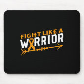 Leukämie Bewusstseinskampf wie ein Krieger-Blutkre Mousepad (Vorne)