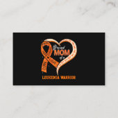 Leukämie Bewusstseinsstörung Mama eines Leukämiewa Visitenkarte (Rückseite)