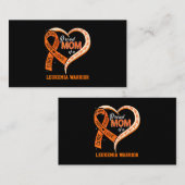 Leukämie Bewusstseinsstörung Mama eines Leukämiewa Visitenkarte (Vorne/Hinten)