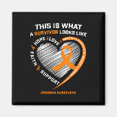 Leukämie Bewusstseinsüberlebung Geschenke Männer F Magnet (Vorne)