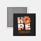 Leukämie Blume Magnet (Vorderseite/Rückseite)