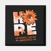 Leukämie Blume Magnet (Vorne)