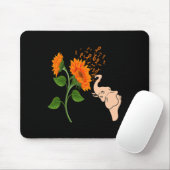 Leukämie Blume Mousepad (Mit Mouse)