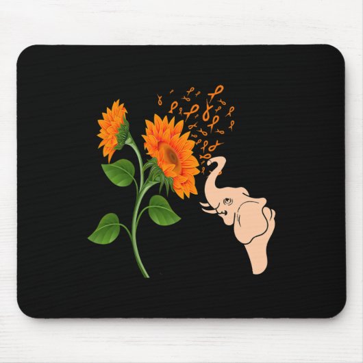 Leukämie Blume Mousepad (Vorne)