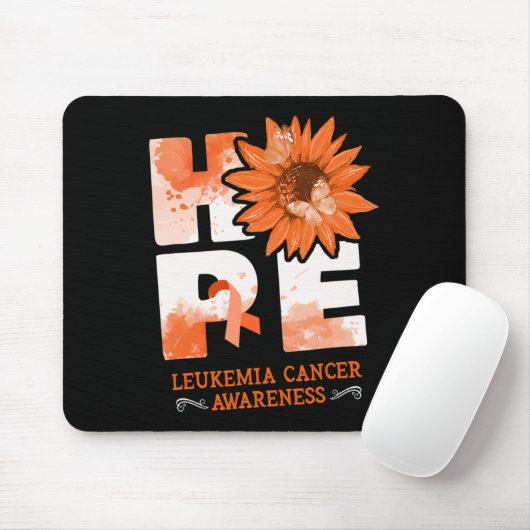 Leukämie Blume Mousepad (Mit Mouse)