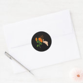 Leukämie Blume Runder Aufkleber (Umschlag)