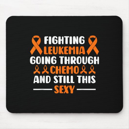 Leukämie Chemo Kämpfer immer noch Bewusstsein Mousepad (Vorne)