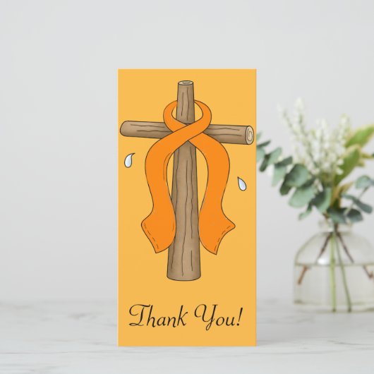 Leukämie Dankeskarte (Stehend Vorderseite)