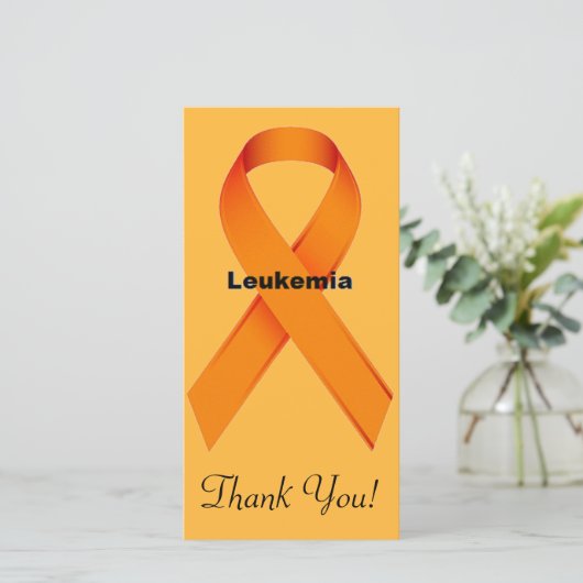 Leukämie Dankeskarte (Stehend Vorderseite)