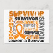 Leukämie des Überlebend-10 Postkarte (Vorderseite)
