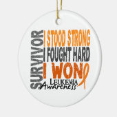 Leukämie des Überlebend-4 Keramikornament (Links)