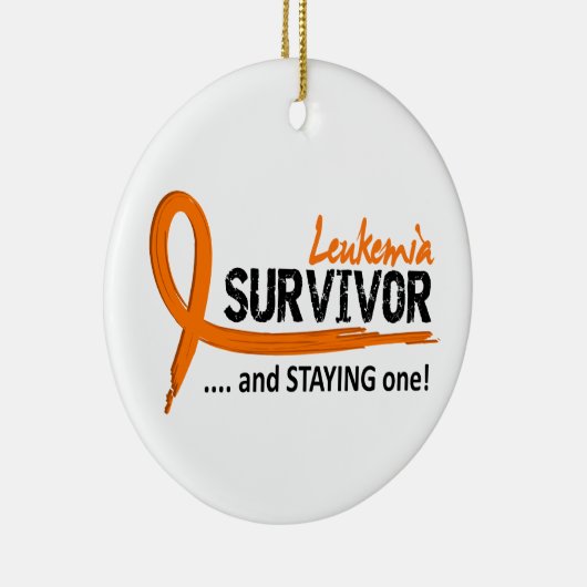 Leukämie des Überlebend-8 Keramik Ornament (Rechts)