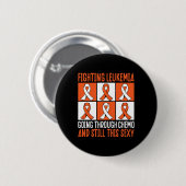Leukämie, die durch Chemo geht und immer noch dies Button (Vorne & Hinten)