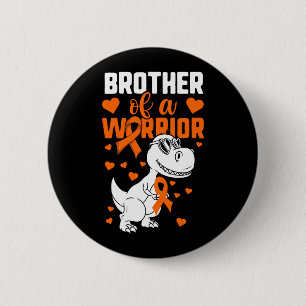 Leukämie-Dinosaurier-Shirt für Kinder Jungen Brude Button