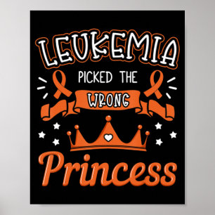 Leukämie erntete die falschen Prinzessin-Krebserwa Poster