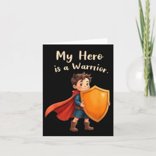 Leukämie Hero Brave Warrior Orange Capschild von Karte