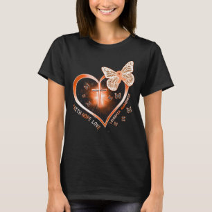 Leukämie Herzkreuz Krieger Überlebenden T-Shirt