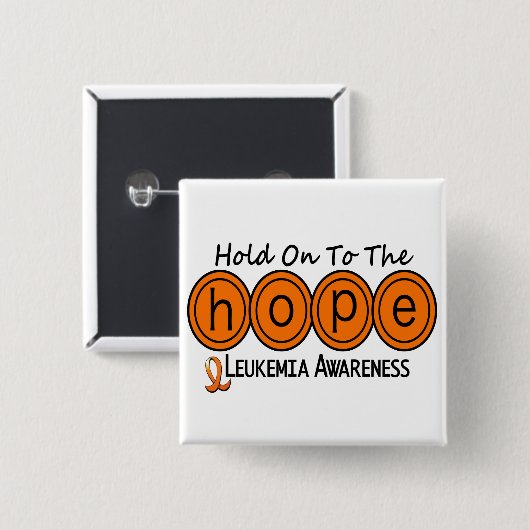 Leukämie HOFFNUNG 6 Button (Vorne & Hinten)
