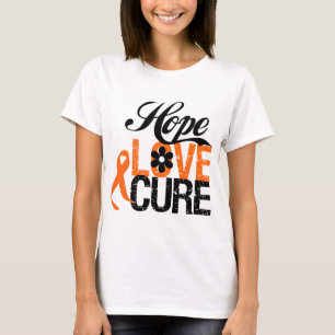LEUKÄMIE Hoffnungs-Liebe-Heilungs-Geschenke T-Shirt