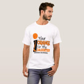 Leukämie I ABNUTZUNGS-ORANGE FÜR MEINE TOCHTER 9 T-Shirt (Vorne ganz)
