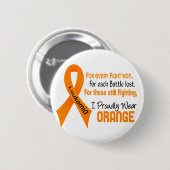Leukämie I tragen stolz Orange Button (Vorne & Hinten)