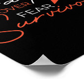 Leukämie Kampf gegen den Krebs Poster (Ecke)