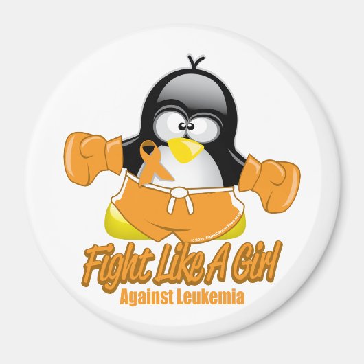 Leukämie - Kampf gegen Pinguin Magnet (Vorne)