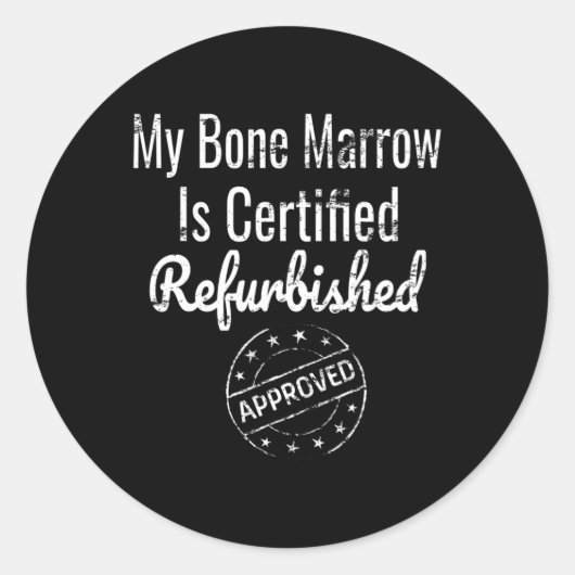 Leukämie Knochenmark Aplastische Anämie Bewusstsei Runder Aufkleber (Vorderseite)