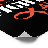 Leukämie Krebs bekämpfen Krebs Poster (Ecke)