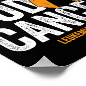 Leukämie Krebs Bewusstsein Band heute nicht Orange Poster (Ecke)