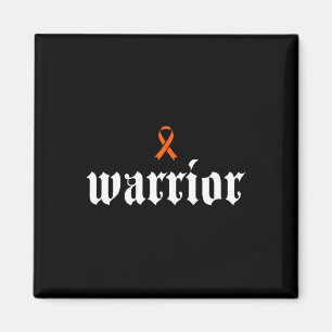 Leukämie-Krebs-Bewusstseins-Krieger orangefarbenes Magnet