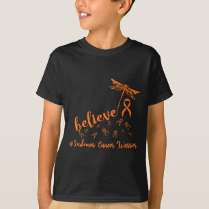 Leukämie Krebs Kriegerdragonfly Glauben Hoffnung T-Shirt
