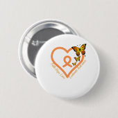 Leukämie Krebsbewusstsein - Liebe der Hoffnung auf Button (Vorne & Hinten)