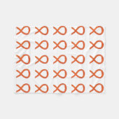 Leukämie Krebsbewusstsein Ribbon Fleece Blankets (Vorderseite (Horizontal))