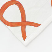 Leukämie Krebsbewusstsein Ribbon Fleece Blankets (Ecke)