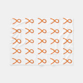 Leukämie Krebsbewusstsein Ribbon Fleece Blankets (Vorderseite (Horizontal))
