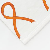 Leukämie Krebsbewusstsein Ribbon Fleece Blankets (Ecke)