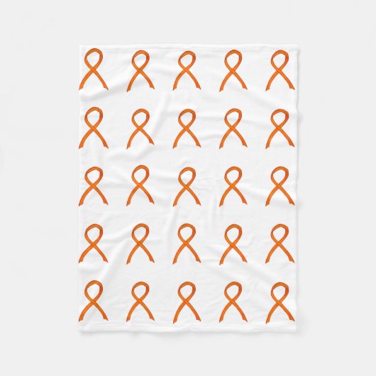 Leukämie Krebsbewusstsein Ribbon Fleece Blankets (Vorderseite)