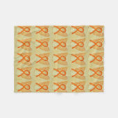 Leukämie Krebsbewusstsein Ribbon Fleece Blankets (Vorderseite (Horizontal))