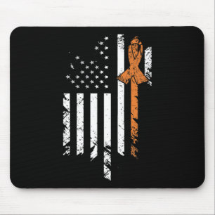 Leukämie Krebsbewusstsein Vintag US-amerikanische Mousepad