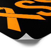 Leukämie Krebserkrankung Geschenk Sonnenblutkrebs  Poster (Ecke)