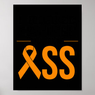 Leukämie Krebserkrankung Geschenk Sonnenblutkrebs  Poster