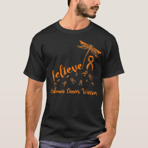 Leukämie Krebskrieger-Libelle glauben Hoffnung T-Shirt