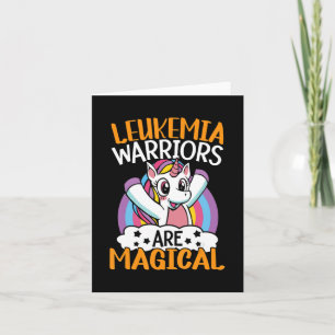 Leukämie-Krieger sind magische Unicorn Leukämie Aw Karte