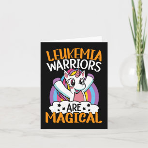 Leukämie-Krieger sind magische Unicorn Leukämie Aw Karte
