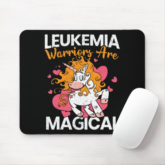 Leukämie-Krieger sind magische Unicorn Leukämie Aw Mousepad (Mit Mouse)